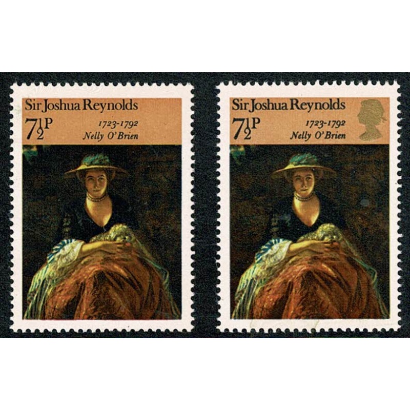 1973 Paintings 7½p. MISSING GOLD. SG 933a