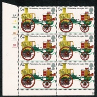 1974 Fire Service 5½p  MISSING  ALL OVER PHOSPHOR. Cylinder block. SG 951 var