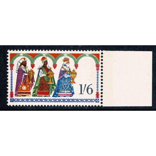 1969 Christmas 1/6. MISSING GOLD (Queen's head) SG 814a