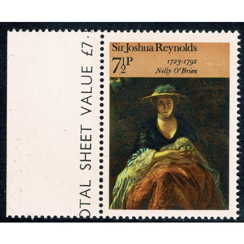 1973 Paintings 7½p. MISSING GOLD. SG 933a